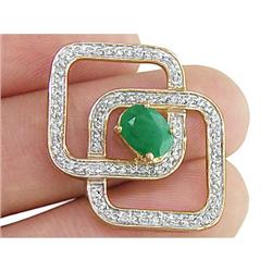 Men's 1.75 ct Certified Peridot & VS Diamond Gents Ring