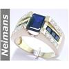 Image 1 : Certified Gem 2.00 ct Sapphire & Diamond Ring 14kt Gold