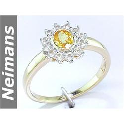 Certified 4.25 ct Star Sapphire & Diamond Ring 14k Gold