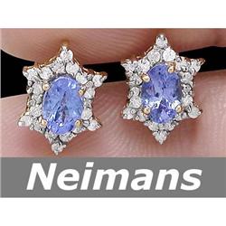 Gem 1.75 ct Certified Tanzanite & Diamond Ring 14K Gold