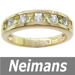 Certified 1.00 ct Aquamarine & VS Diamond Ring 14k Gold