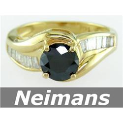 2.00 ct Black & White VS Diamond Engagement Ring 14kt