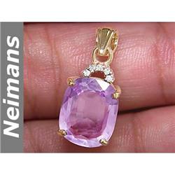 Fiery .75 ct Certified VS Diamond Pendant 14kt Gold New