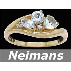 Certified 3.75 ct Citrine & Sapphire Pendant 14kt Gold