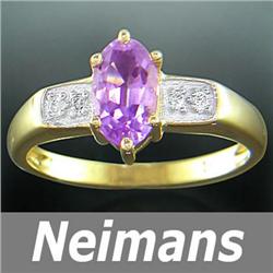 Certified 23.25 ct Green Amethyst & Diamond Pendant 14K