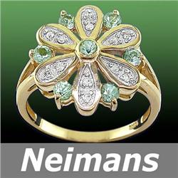 Certified 1.50 ct Black & VS White Diamond Pendant 14kt