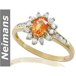 Fine Certified 7.25 ct Amethyst & Diamond Ring 14k Gold