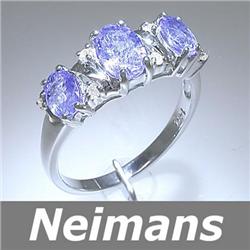 Certified 8.75 ct Blue & White Sapphire Diamond Pendant