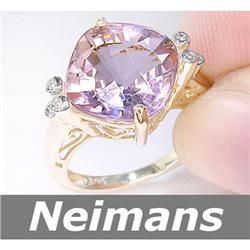 Antique 2.00 ct Orange Sapphire & Diamond Ring 14K Gold