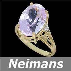 Gem Certified 2.75 ct Sapphire & Diamond Ring 14kt Gold