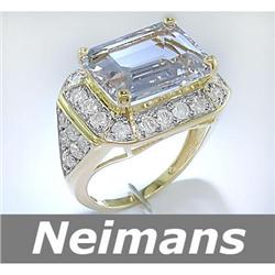 Certified 6.75ct Orange Sapphire & Diamond Bracelet 14K