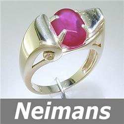 Men's - Gents Certified 5.25 ct Smokey Quartz Ring 14kt