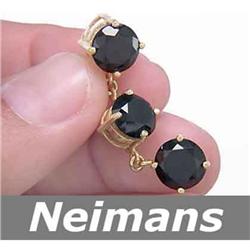 Certified 3.25 ct Black Diamond Anniversary Pendant 14K