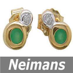 Certified .25 ct Blue Diamond Stud Earrings 14kt Gold