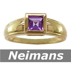 .75 ct Amethyst Ring 14kt Gold USGL CERTIFIED