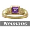 Image 1 : .75 ct Amethyst Ring 14kt Gold USGL CERTIFIED
