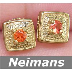 USGL Certified .25 ct Sapphire Stud Earrings 14kt Gold