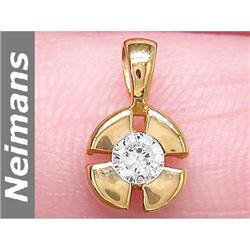 .25 ct Diamond Pendant 14kt Gold USGL Certified
