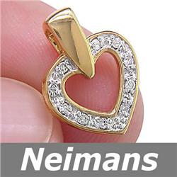 .25 ct Diamond Pendant 14kt Gold USGL Certified