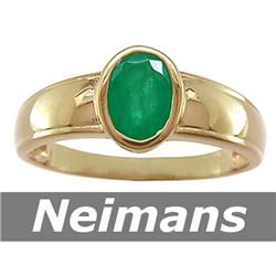 USGL Certified Gem 1.00 ct Emerald Ring Solid 14kt Gold