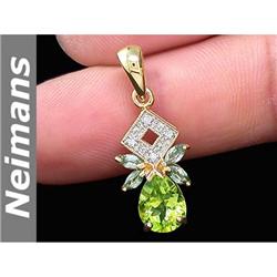 Vintage 3.00 ct Songea Sapphire & Diamond Ring 14k Gold