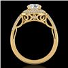 Image 1 : 1.7 ctw VS/SI Diamond Solitaire Art Deco Ring 18k Yellow Gold - REF-436X4A