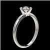 Image 3 : 0.50 ctw Certified VS/SI Quality Princess Diamond Ring 10k White Gold - REF-60W3H
