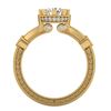 Image 3 : 1.71 ctw VS/SI Diamond Solitaire Art Deco Ring 18k Yellow Gold - REF-442W5H