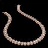 Image 2 : 34.72 ctw Oval Cut Diamond Micro Pave Necklace 18K Rose Gold - REF-4700N9F