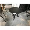 Image 1 : BLACK METAL 24" INDUSTRIAL STYLE ADJUSTABLE HEIGHT SIDE TABLE