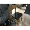 Image 2 : LOT OF 4 WALNUT AND BLACK BENTWOOD SIDE CHAIRS