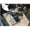 Image 2 : 1 DARKWOOD 4' BAR HEIGHT TABLE COMES WITH 6 FOLDING BAR STOOLS
