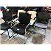 Image 1 : 6 MISC CLIENT AND STACKING CHAIRS