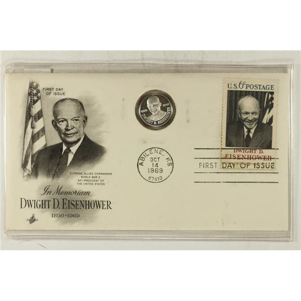 1969 DWIGHT D. EISENHOWER 1ST DAY COVER WITH