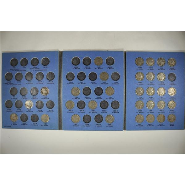 BUFFALO NICKEL 1913-1938 ALBUM WITH 31 COINS