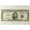 Image 1 : 1953-A $5 SILVER CERTIFICATE BLUE SEAL CRISP UNC