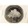 Image 1 : 2000 LIBERIA SILVER PROOF $20 CIVIL WAR THE