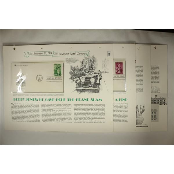 4 ASSORTED 1981 1ST DAY ISSUE ENVELOPES WITH