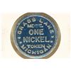 Image 1 : GRASS LAKE PRISON TOKEN ONE NICKEL