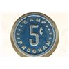 Image 2 : GRASS LAKE PRISON TOKEN ONE NICKEL