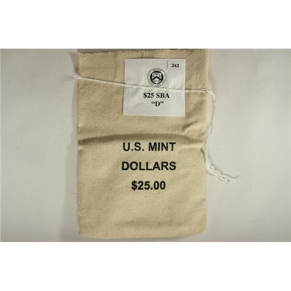 $25 US MINT SEALED BAG OF 1999-D SBA DOLLARS BU