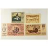 Image 1 : 4 ASSORTED GERMAN NOTGELDS 2-10 & 2-20 HELLERS