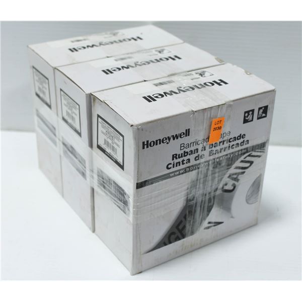 3 ROLLS OF HONEYWELL BARRICADE TAPE