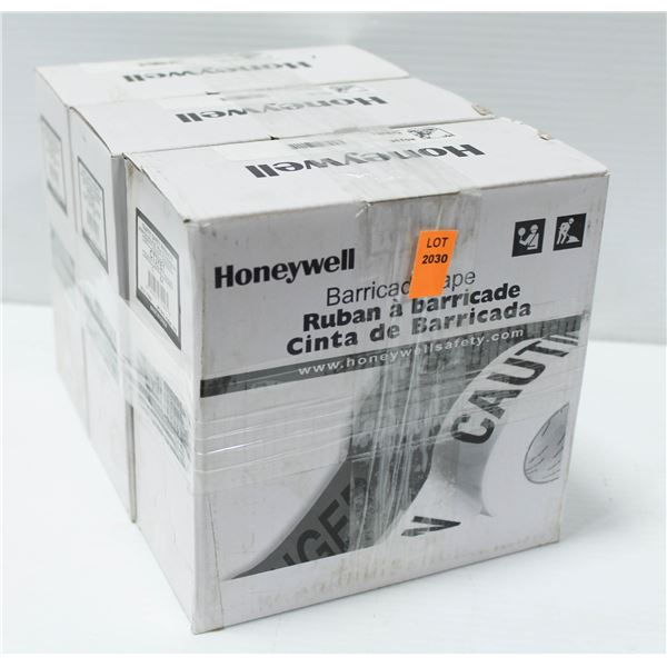 3 ROLLS OF HONEYWELL BARRICADE TAPE