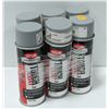 Image 1 : 6 CANS KRYLON INDUSTRIAL MODIFIED ALKYD SPRAY PAINT. MEDIUM GREY
