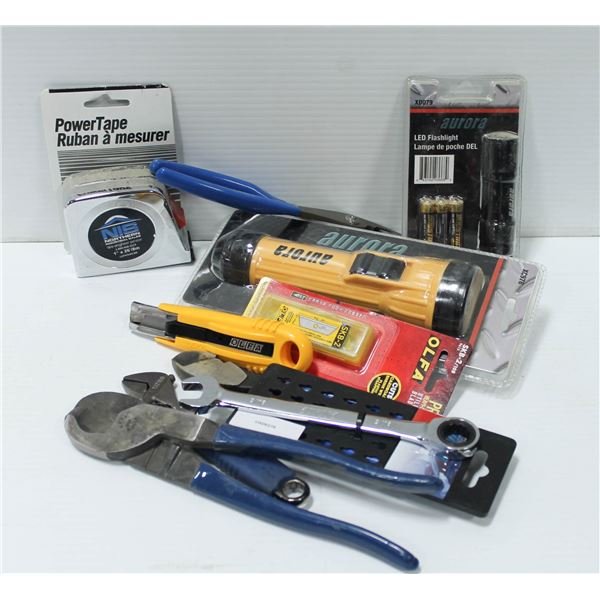 BAG OF ASSORTED NEW TOOLS