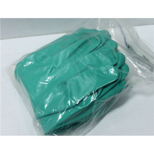 5 PAIR HEAVY DUTY NITRILE GLOVES SIZE 11
