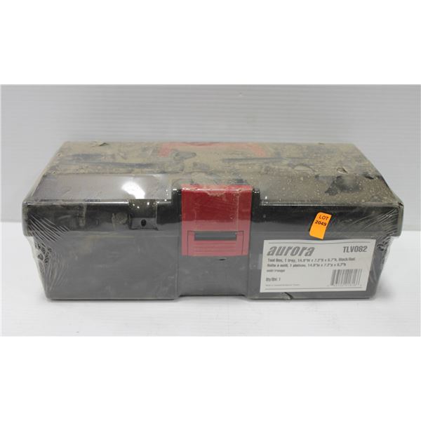 NEW AURORA BLACK AND RED TOOL BOX