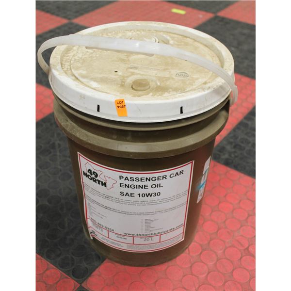 20LITRE PAIL OF 49 NORTH PASSENGER CAR ENGINE OIL SAE 10W30