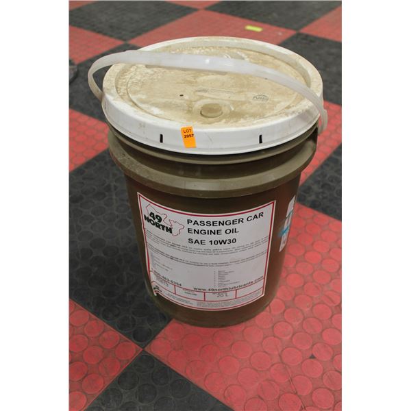 20LITRE PAIL OF 49 NORTH PASSENGER CAR ENGINE OIL SAE 10W30